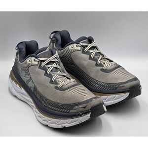 Hoka One One Bondi 5 Mens 11 Grey Blue Running Shoes See Description